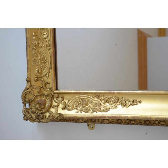 19th Century Leaner or Wall Mirror, 1840s For Sale - Image 12 of 16