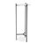 The hand quarried white marble top of the Alberta Pedestal Table is contrasted with matte black iron base to give a...