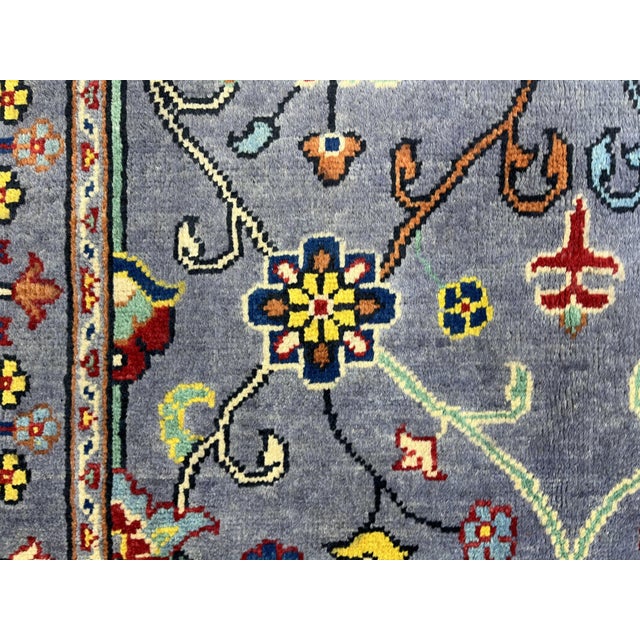 Art Deco Slate Gray Persian Style Floral Rug, 3'3" X 5' For Sale - Image 3 of 16