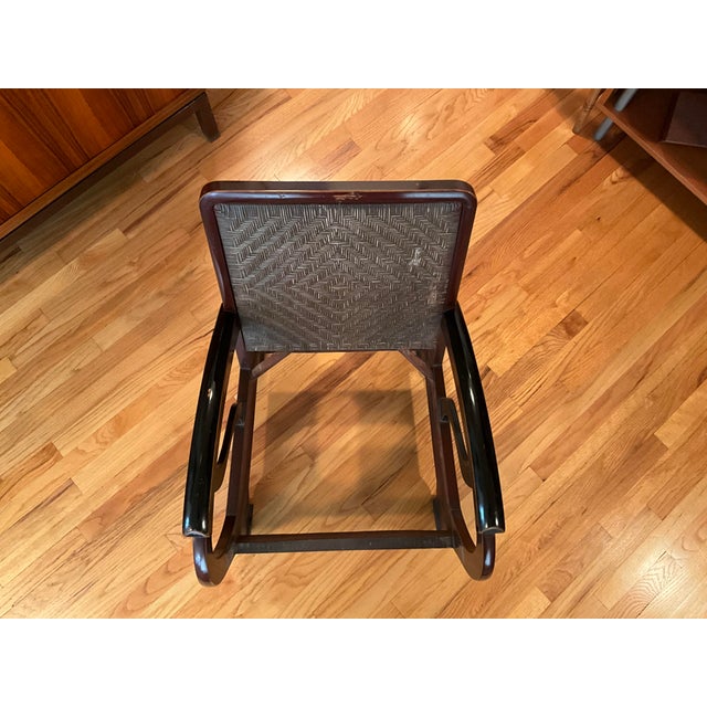 Early 20th Century Imported Rare Teak Art Deco Teardrop Loveseat & Chair For Sale - Image 17 of 18