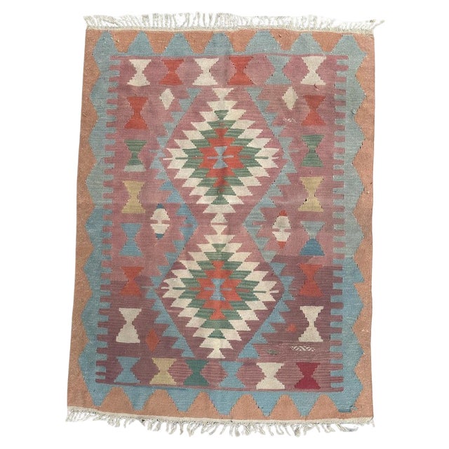 Vintage Turkish Anatolian Kilim Rug, 1980s For Sale