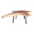 One Slab Living Edge Coffee Table With Black Iron Legs 49 For Sale