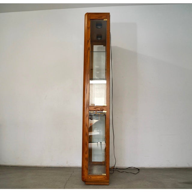 1970’s Mid-Century Modern Lou Hodges Style Display Cabinet For Sale In Los Angeles - Image 6 of 12
