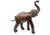 Mid-Century Modern Mid Century Striding Leather Elephant For Sale - Image 3 of 12