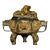 Ornate Bronze Dragon Censer - Chinese Style Incense Burner With Foo Dog Lid For Sale