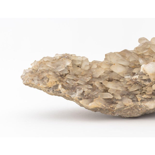 Late 20th Century Clear Quartz Crystal Cluster Mineral Specimen For Sale - Image 5 of 11