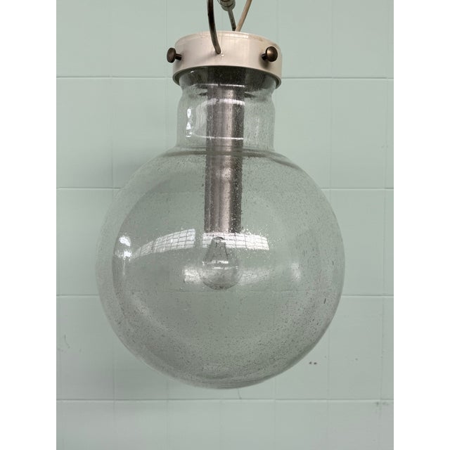 Italian Hanging Lamp with Murano Sphere Lampshade, 1960s For Sale - Image 9 of 18