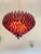 Violet “POLIEDRI” MURANO GLASS CHANDELIER Contemporary Chandelier with transparent “POLIEDRI” in Venini style decorated in...