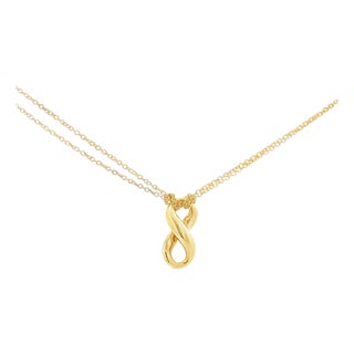 Late 20th Century 18k Gold Tiffany & Co. Infinity Necklace For Sale