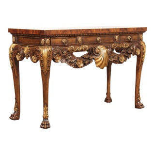 Theodore Alexander Althorp Collection George III Style Parcel Gilt Console For Sale