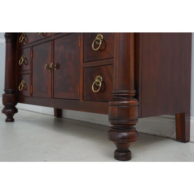 Henredon Empire Mahogany Dresser W. Mirror For Sale - Image 12 of 18