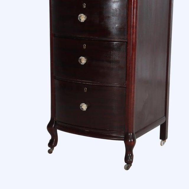Traditional 1920s Rj Horner Mahogany 6 Drawer Lingerie Chest With Graduated Drawers, Attributed For Sale - Image 3 of 8