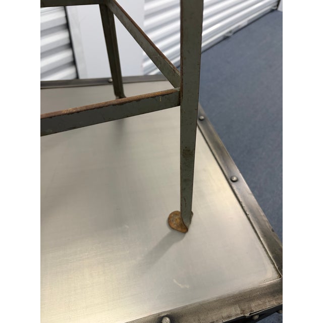 Industrial Vintage-Industrial Stool -Non Adjustable. For Sale - Image 3 of 4