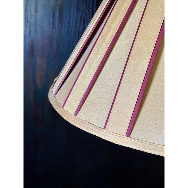 Vintage Traditional Stiffel Brass Lamp With Custom Shade For Sale - Image 9 of 14