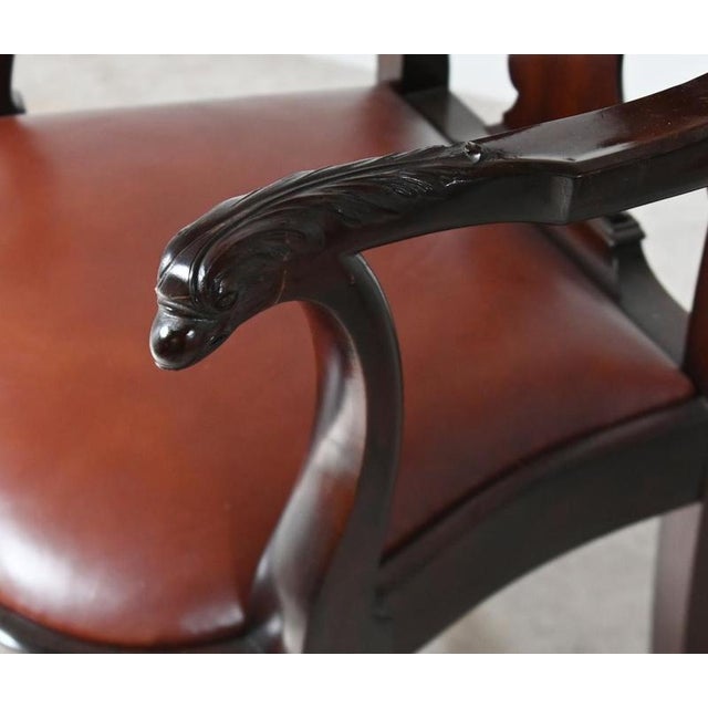 Victorian Mahogany Dining Set from Gillows of Lancaster, 1890, Set of 9 For Sale - Image 12 of 13
