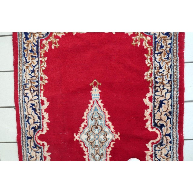 1950s, Vintage 1950s Persian Kerman Rug 2' X 4' For Sale - Image 10 of 11