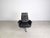 Postmodern Cordia 15111 Swivel Armchair in Black Leather from Cor For Sale - Image 3 of 9