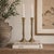 Pair of Vintage Solid Brass Turned Candlestick Holders, 10.8" For Sale In Buffalo - Image 6 of 6