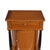 Small sideboard, France, circa 1800/1810; very light mahogany; maple thread inlay; ebonized solid columns; semicircular...
