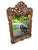 French Vintage French Rocco Style Hand Carved Wood Wall Mirror For Sale - Image 3 of 11