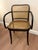 Ebony Vintage Thonet Style Prague 811 Bentwood Cane Armchair | Made in Czechoslovakia | Mid Century Modern For Sale - Image 8 of 9