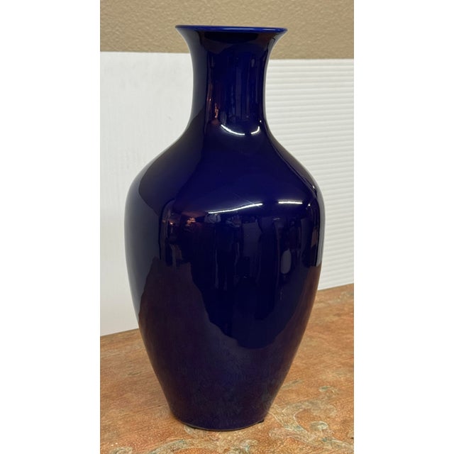 Design Plus Gallery presents the Yongzheng style porcelain vase from Martino Interiors. A glossy cobalt blue glaze covers...