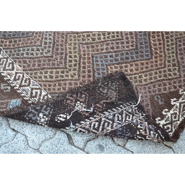 1960s Vintage Kilim Rug For Sale - Image 4 of 11
