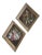 1950s Hand Painted Eglomise Pictures, a Lady and a Gentleman, Framed - a Pair For Sale