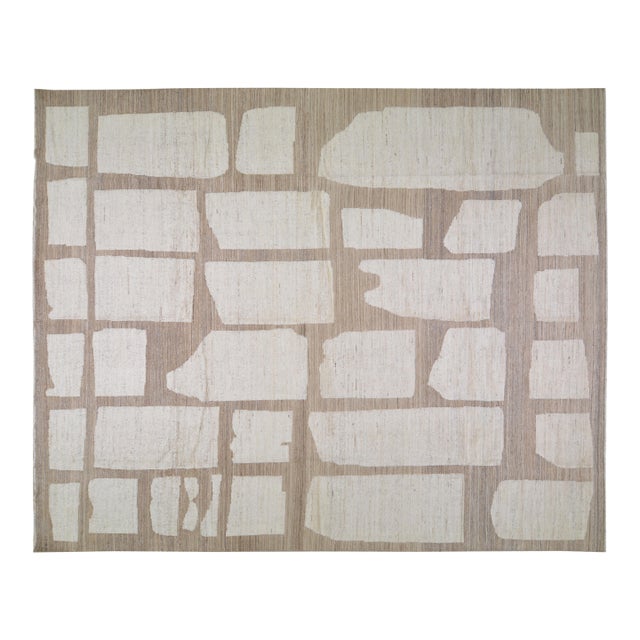 Moroccan Hand Knotted Wool Rug, 8'9''x12' For Sale