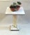 1970s Hollywood Regency Brass Accent Table Marble Base For Sale - Image 10 of 11