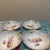 1940s Antique German Porcelain Berry Bowls - Set of 4 - Hand Painted Pink & Yellow Roses - Iridescent Lusterware Scalloped Edge For Sale - Image 5 of 8
