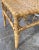 Wood Vintage Woven Wicker Side Table or Plant Stand For Sale - Image 7 of 8