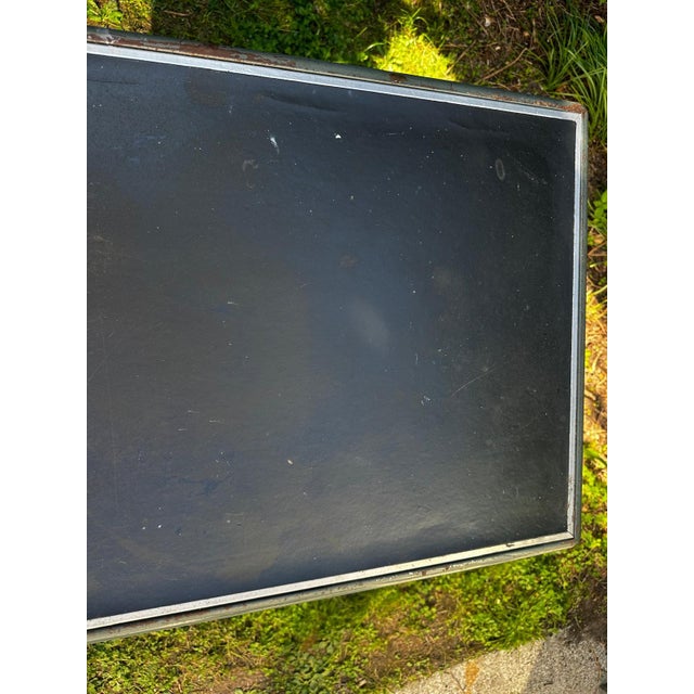 Vintage Industrial Desk in Green Metal, 1950s For Sale - Image 16 of 18