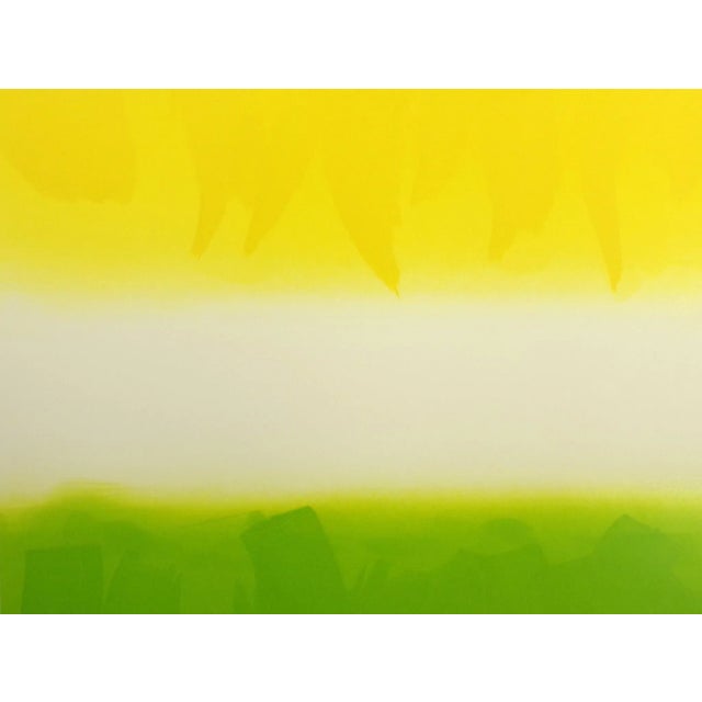 1977 Kristen Gipson Untitled Original Monotype Art Print Abstract Unframed 23x35 For Sale