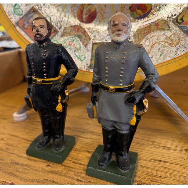 Ulysses S. Grant and Robert E. Lee Civil War General Bookends, Set For Sale - Image 12 of 12