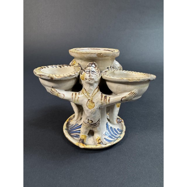 Laertina Majolica Salt Cellar, 1700s For Sale - Image 16 of 16