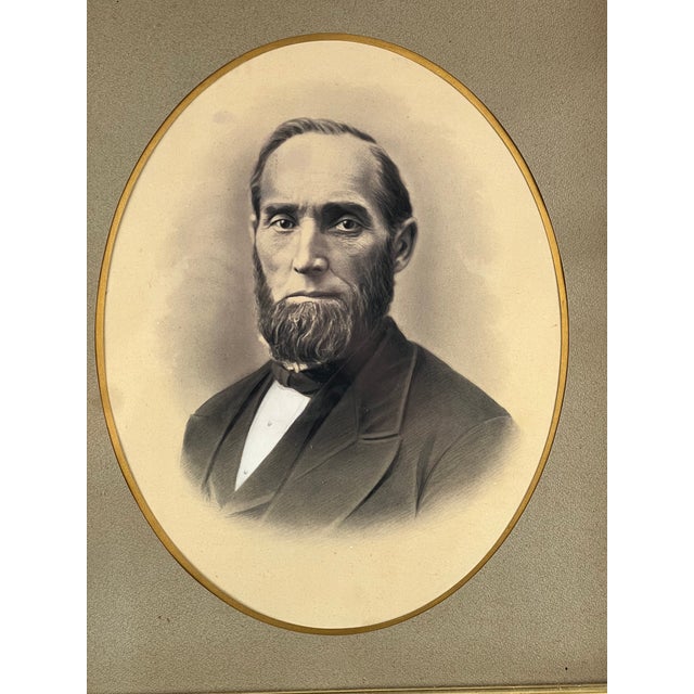 This striking Civil War–era portrait captures the dignified presence of a 19th-century gentleman, rendered in the classic...