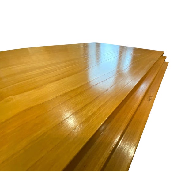 1970s Vintage Console Entrance Table - Thomasville Geometric Lines 1975 For Sale - Image 5 of 8