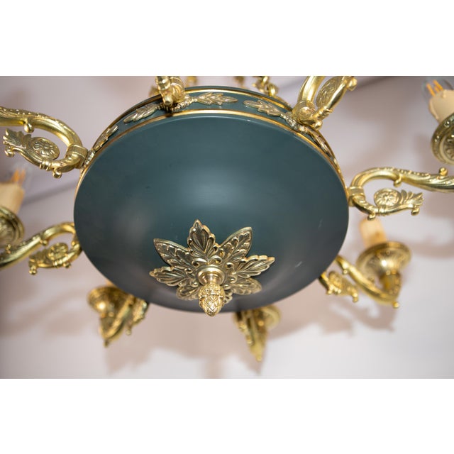 Empire Style Chandelier, France, 1930s For Sale - Image 11 of 14