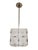 Mid 20th Century Mid Century Frosted Glass Box/Cube Pendant Ceiling Light W/ Nickel Stem For Sale In New York - Image 6 of 12