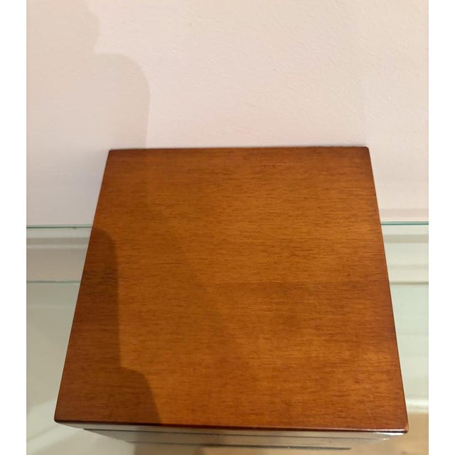 Wood Floating Console attributed to Fontana Arte, Italy, 1960s For Sale - Image 7 of 8
