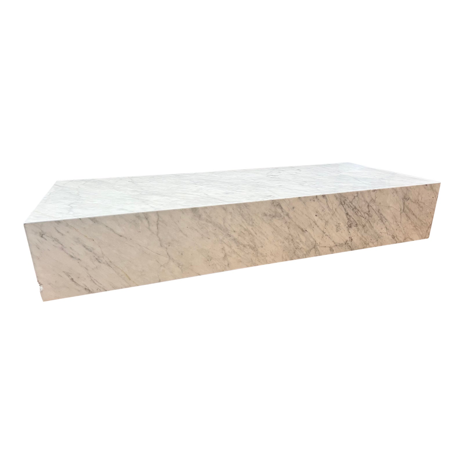 Low Marble Plinth Coffee Table Chairish