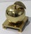 Brass Apple Paper Weight on a Brass Platform For Sale - Image 4 of 9