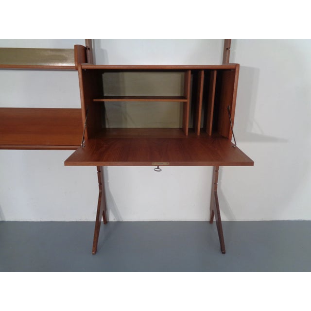 Ergo Teak Wall Shelving Unit by John Texmon Einar Blindheim for Blindheim, Norway, 1950s, Set of 9 For Sale - Image 13 of 18