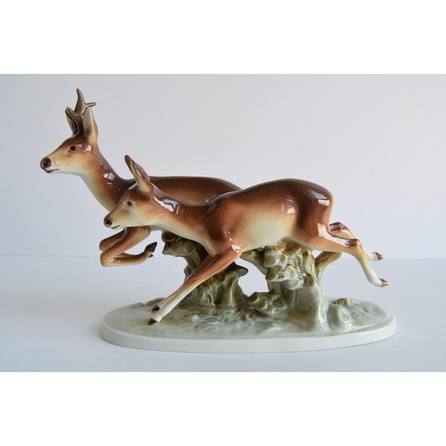 Vintage Porcelain Sculpture from Royal Dux, 1960s. For Sale - Image 3 of 9