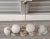 Gold Murano White Glass and Brass Chandelier, 2000s For Sale - Image 8 of 11