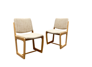 Set of Mid-Century German Sled Chairs, 1960s