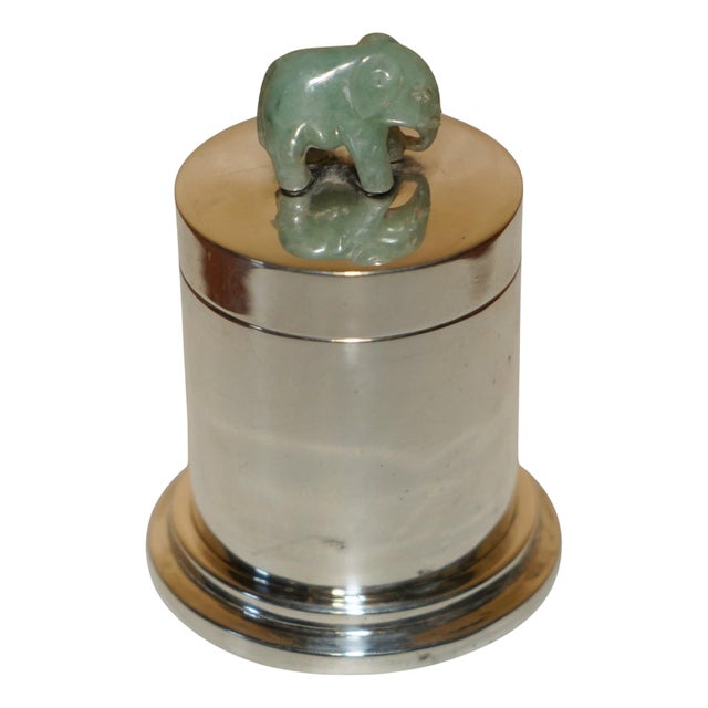 Antique Chinese Sterling Silver Pot For Sale