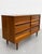 Mid Century Modern Walnut Lowboy Dresser | Sculpted Front 6 Drawer Credenza | Refinished Vintage MCM Bedroom Storage Cabinet, C. 1960’s For Sale In New York - Image 6 of 16