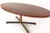 Florence Knoll Style Mid Century Rosewood and Brass Dining Table For Sale - Image 10 of 11